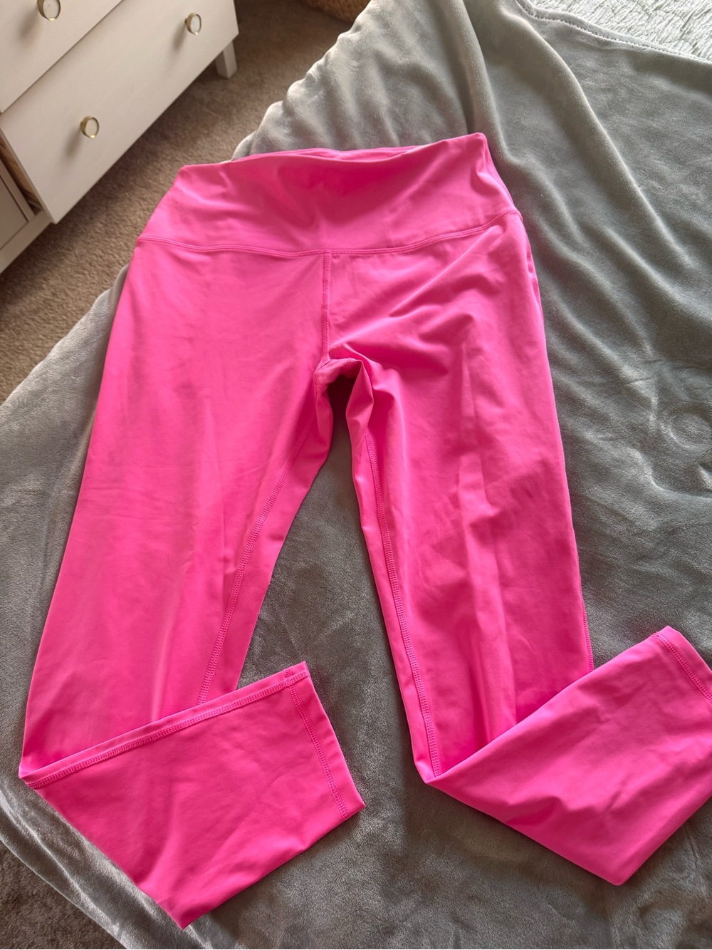 Amazon Essentials Bright Pink High-Waist Performance Leggings